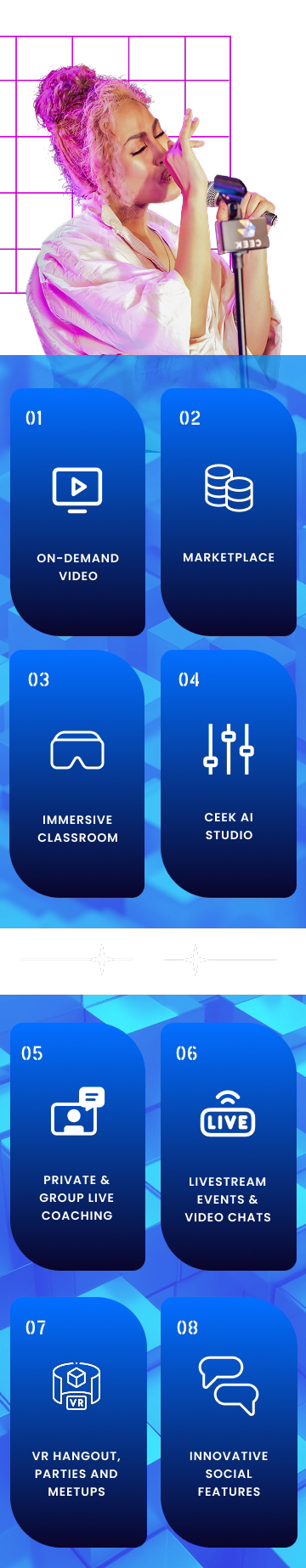Multiple creator revenue streams on ceek